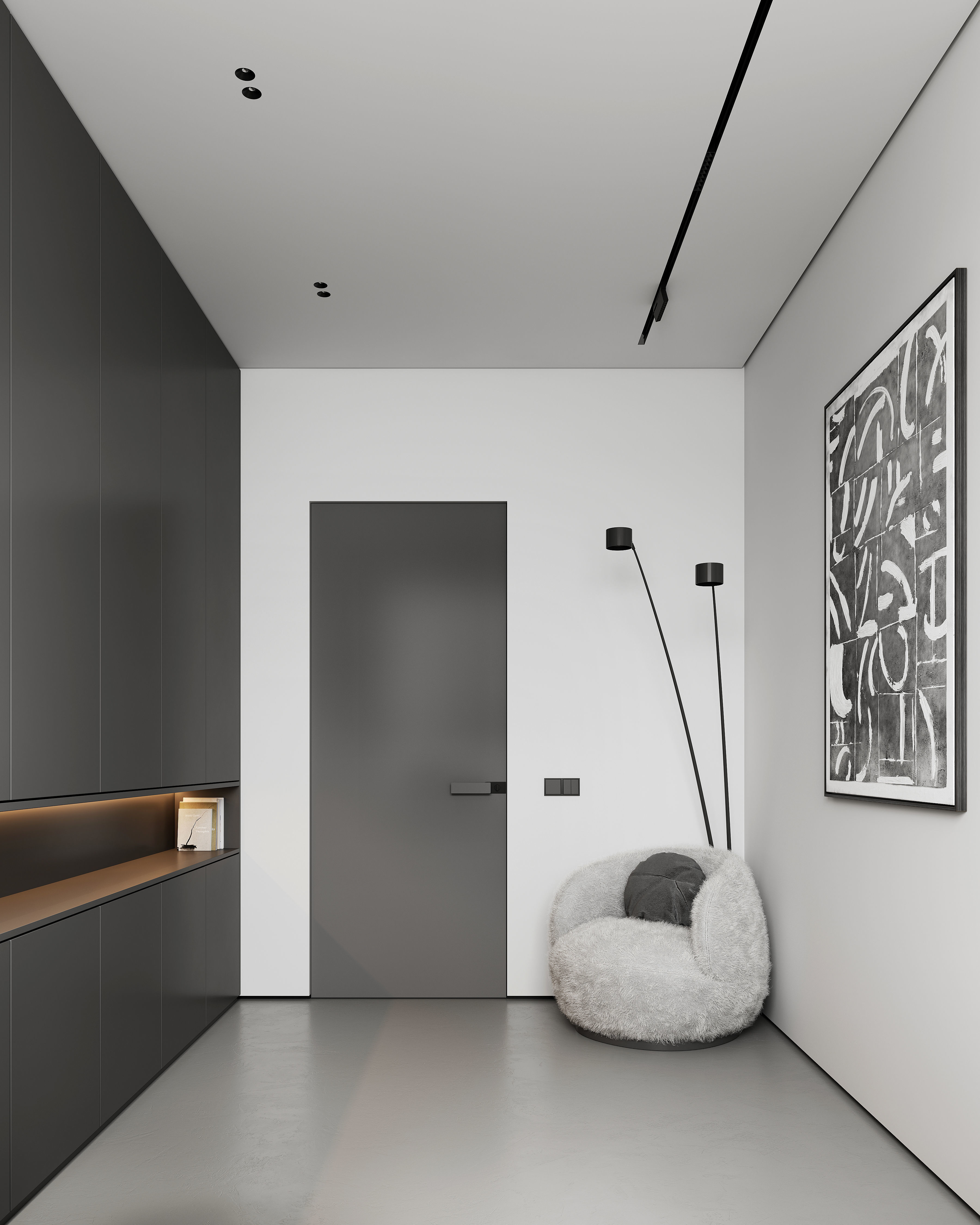 AR-22081 Gray House - Workingroom 3D Scene 3D model_4