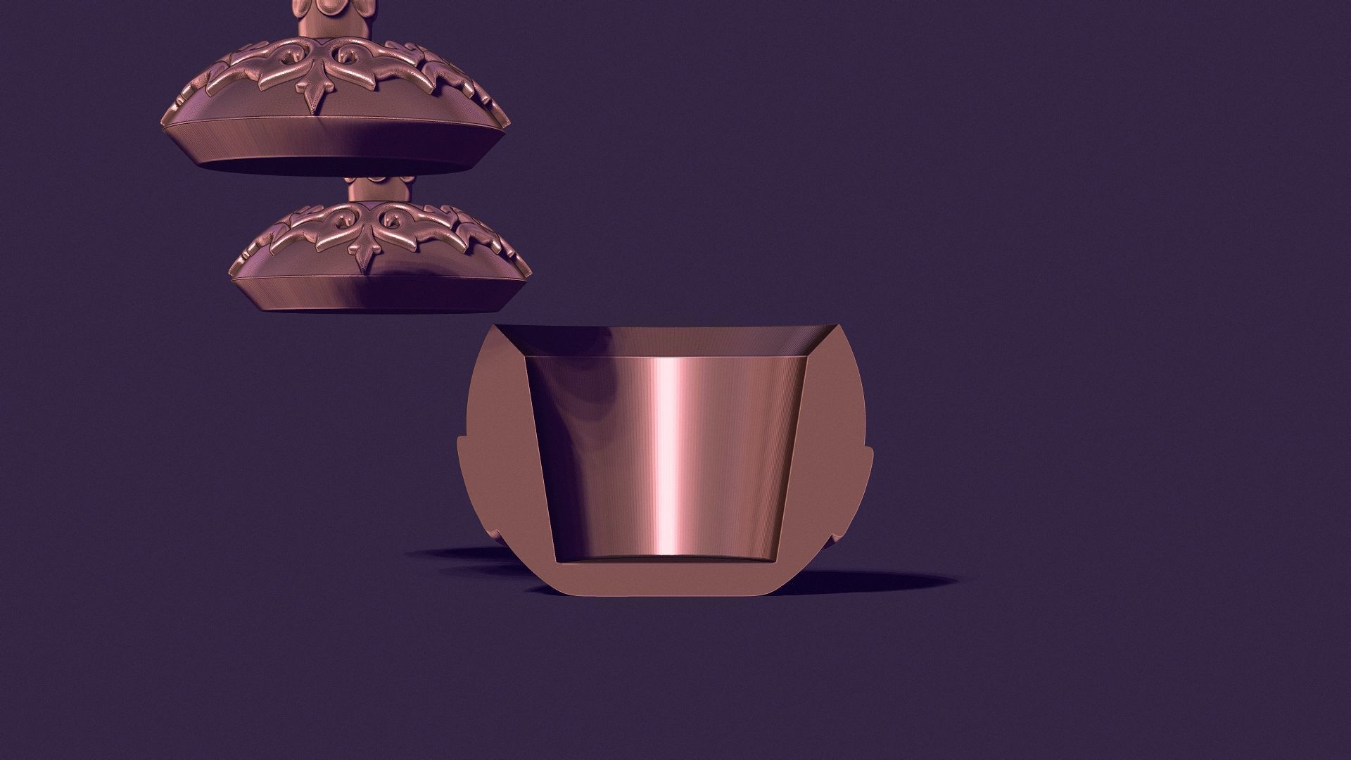 Christmas tree ball casting model 3D print model_5