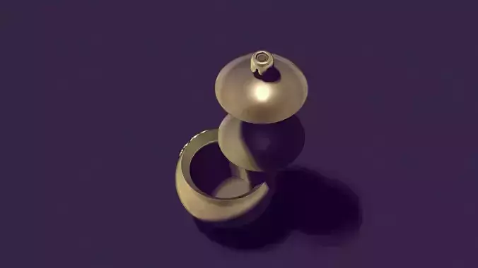 Christmas tree ball casting model 3D print model