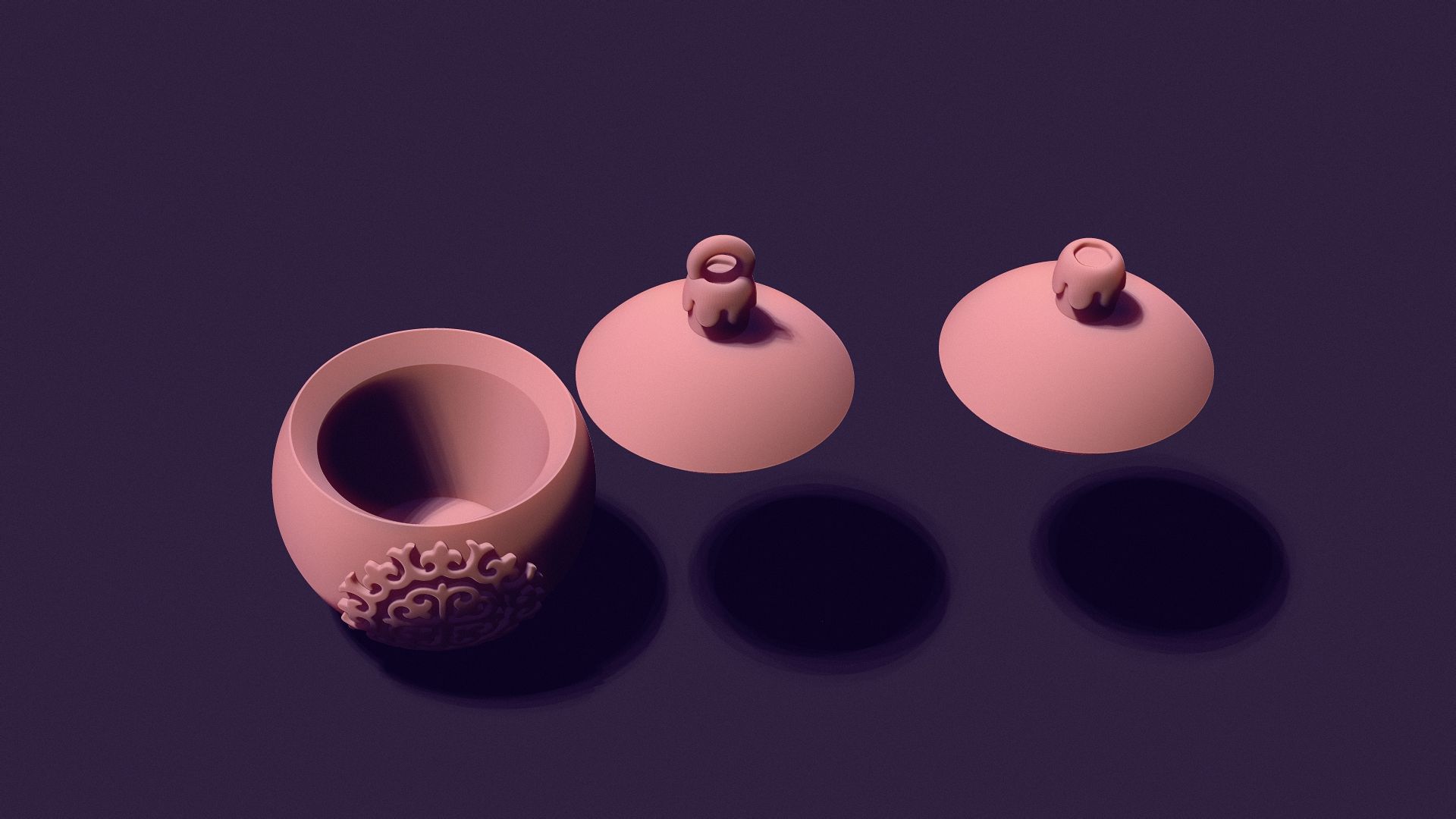 Christmas tree ball casting model 3D print model_2