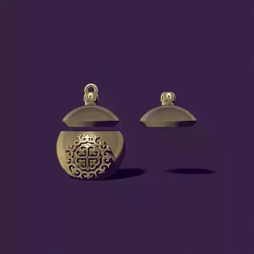 Christmas tree ball casting model 3D print model