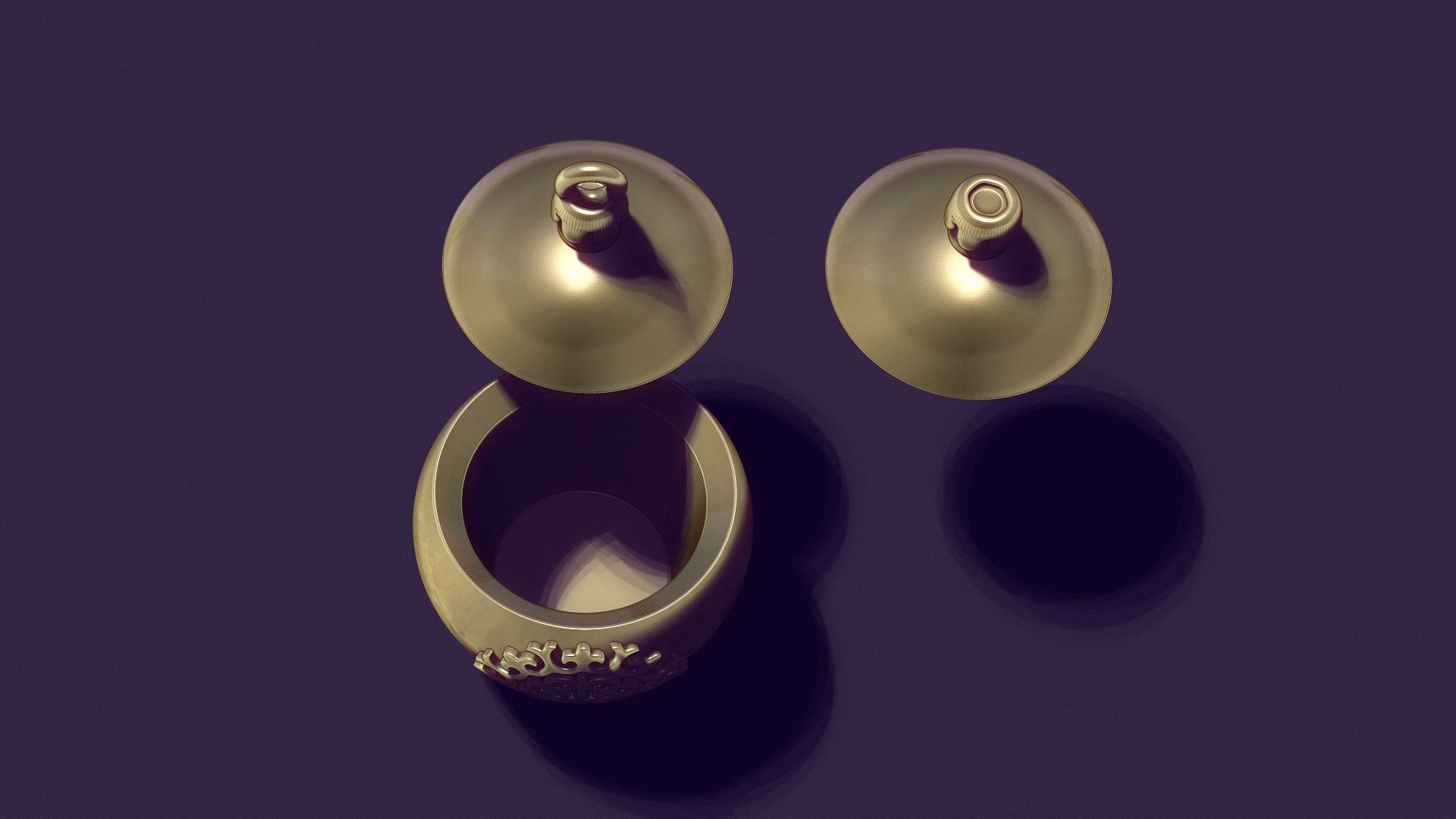 Christmas tree ball casting model 3D print model_6