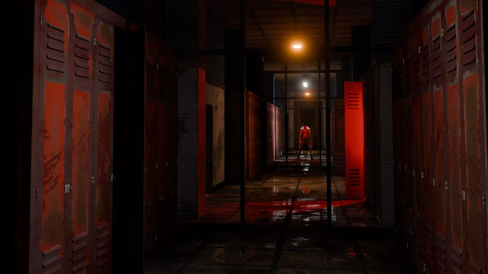 VR Abandoned Hallway Low-poly 3D model