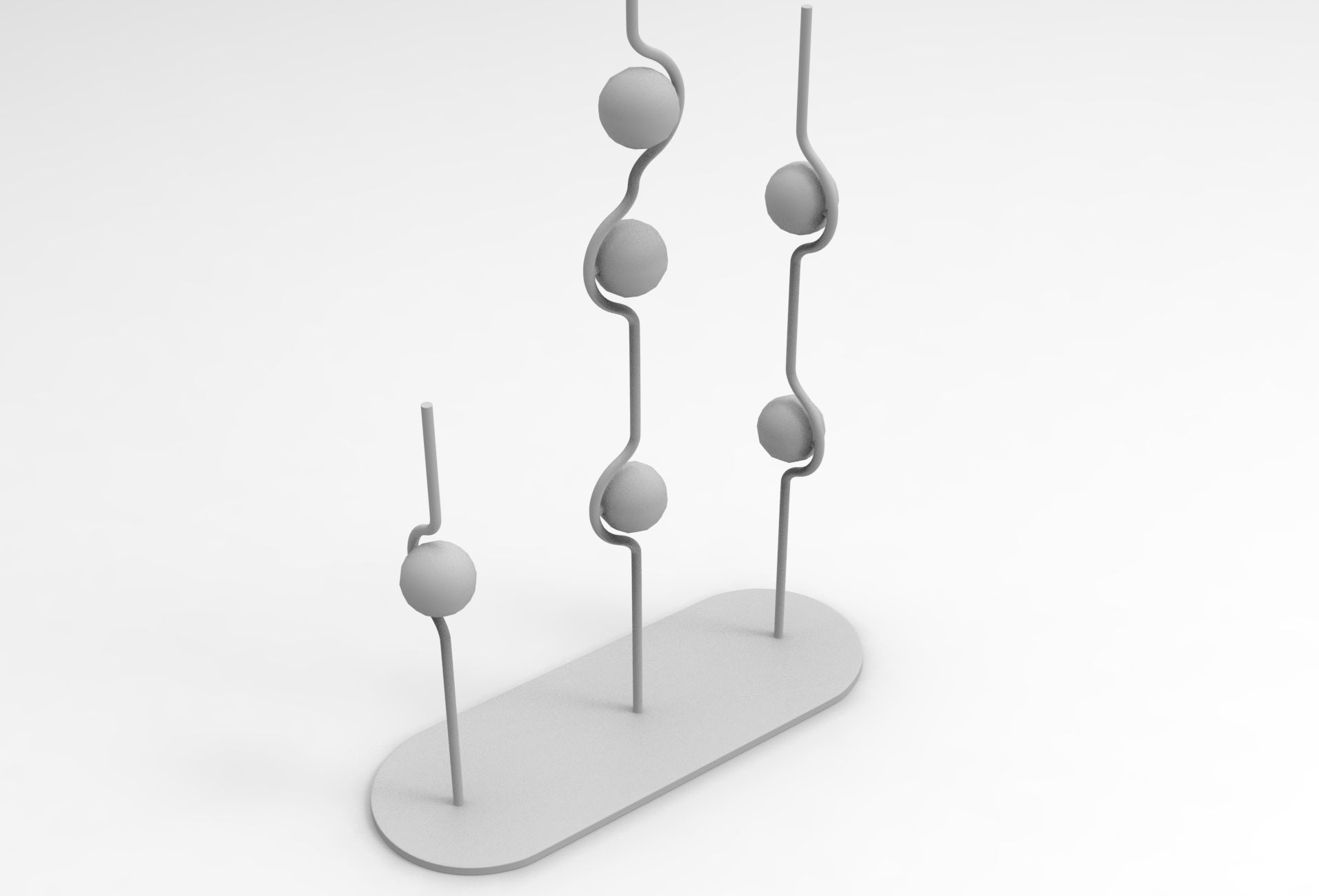 Hull Floor Lamp Low-poly 3D model_7