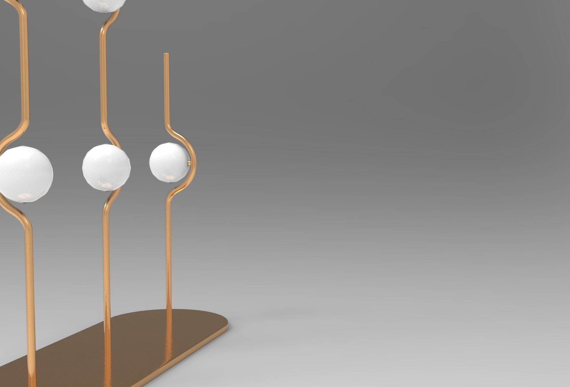Hull Floor Lamp Low-poly 3D model_4