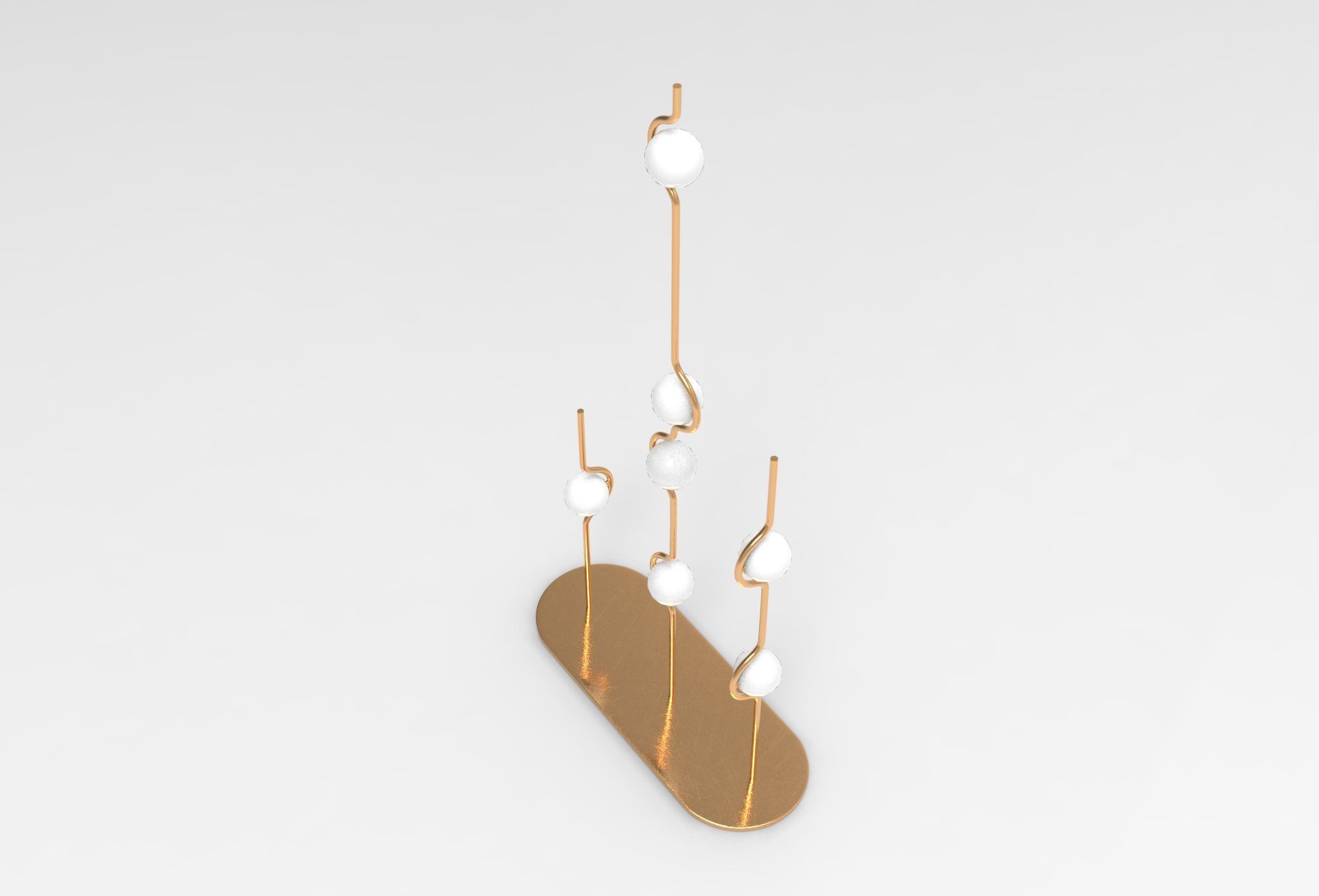 Hull Floor Lamp Low-poly 3D model_1