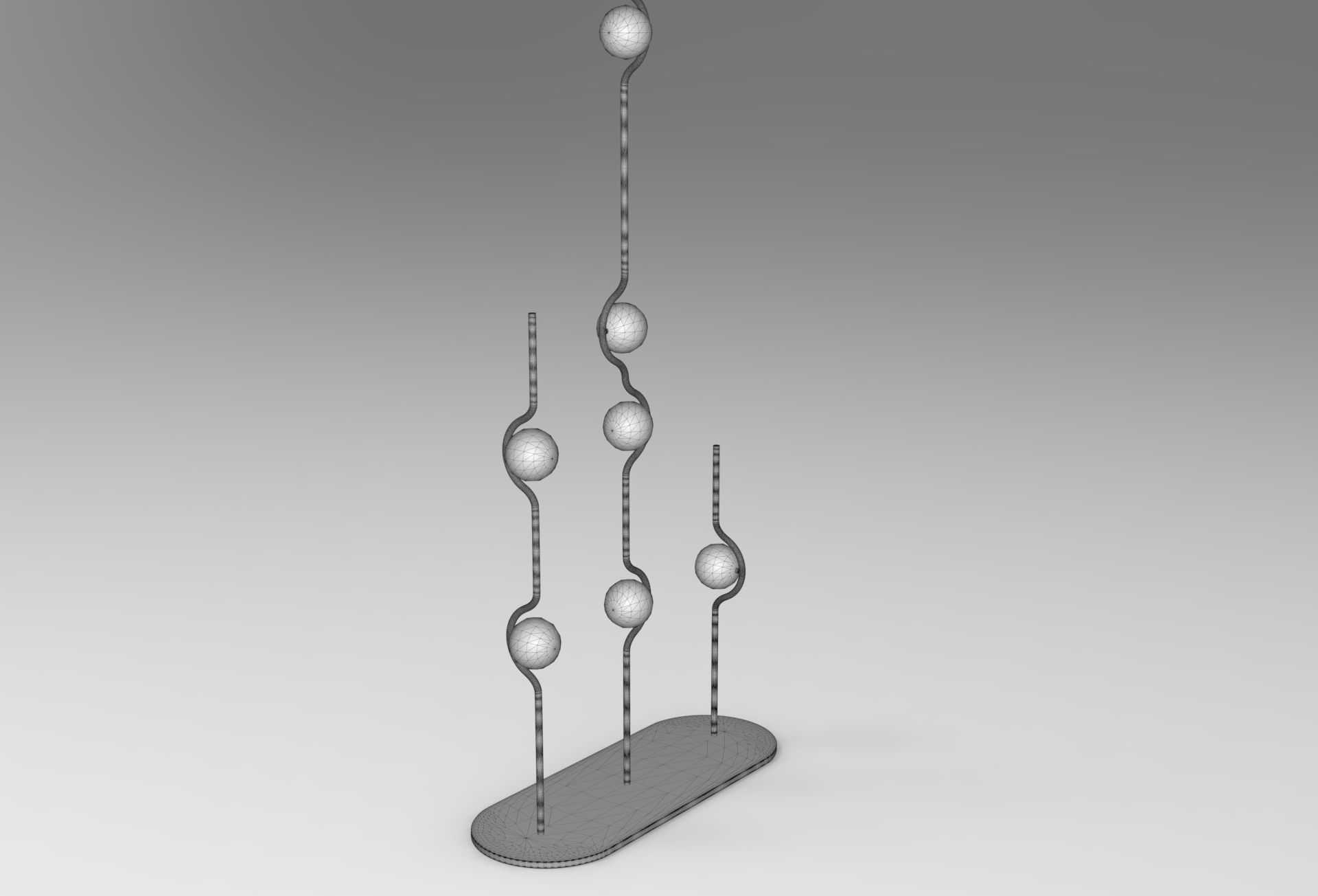 Hull Floor Lamp Low-poly 3D model_5