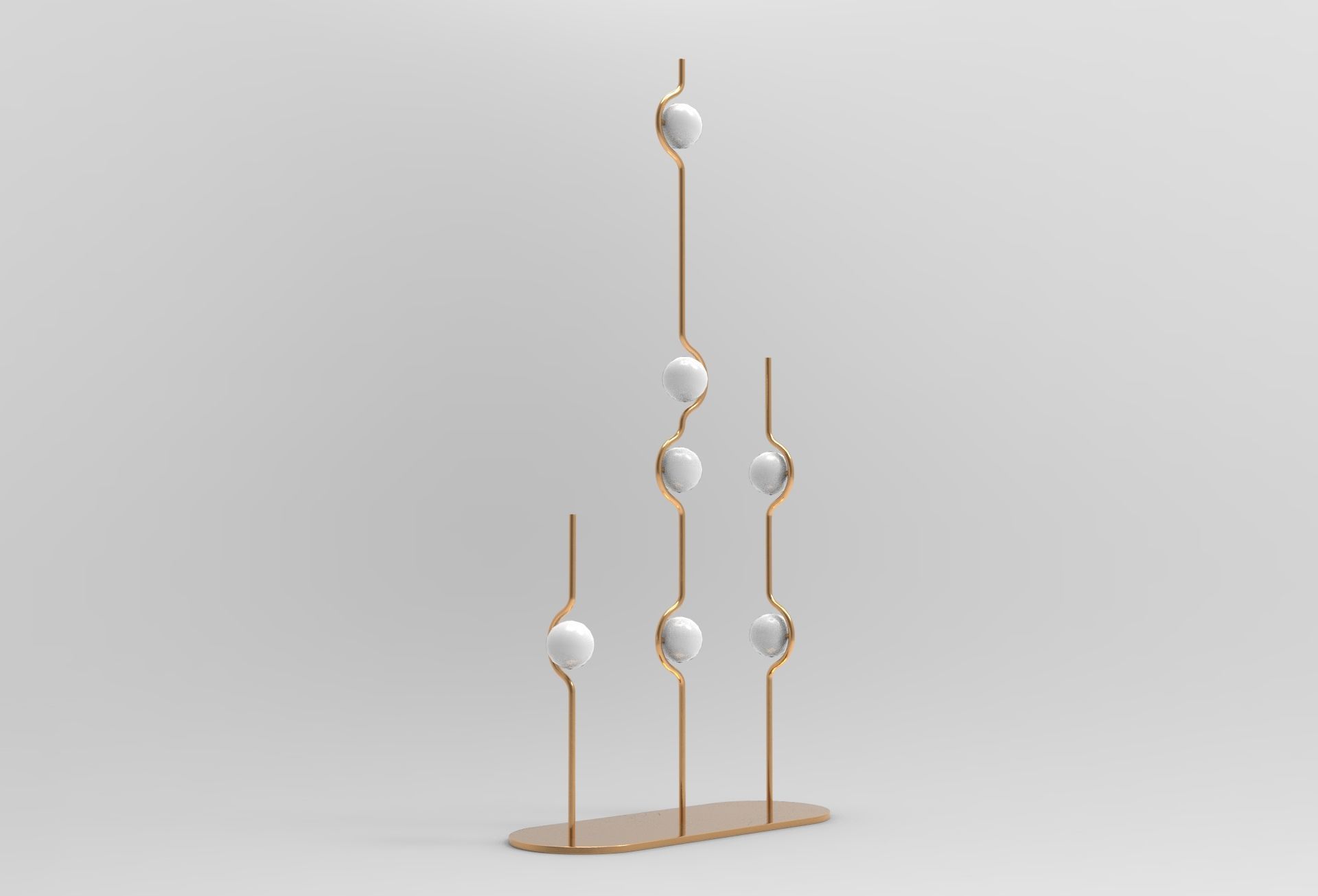 Hull Floor Lamp Low-poly 3D model_2