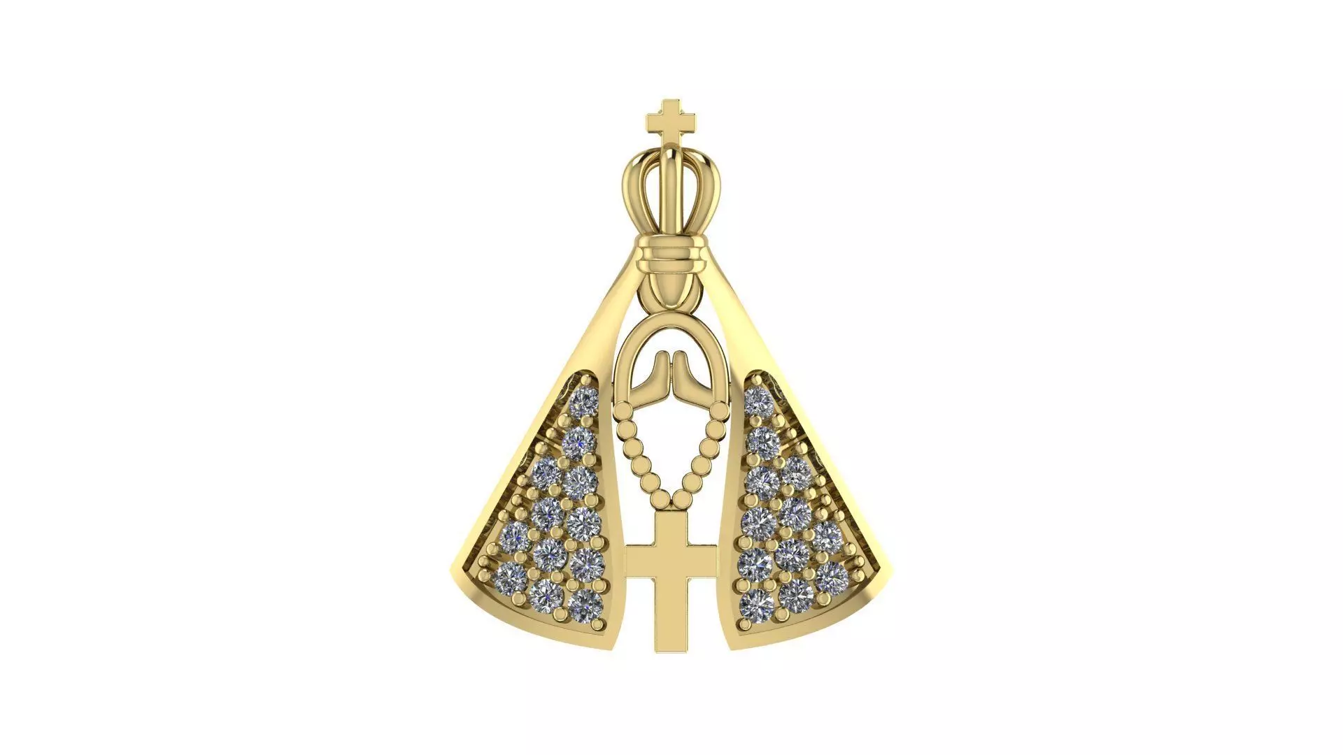 Our Lady of Aparecida Pendant 3D print model