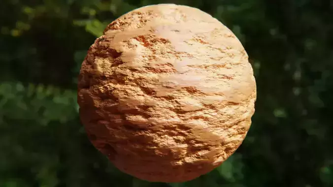 Soft Layered Desert Rock - Seamless Procedural Texture