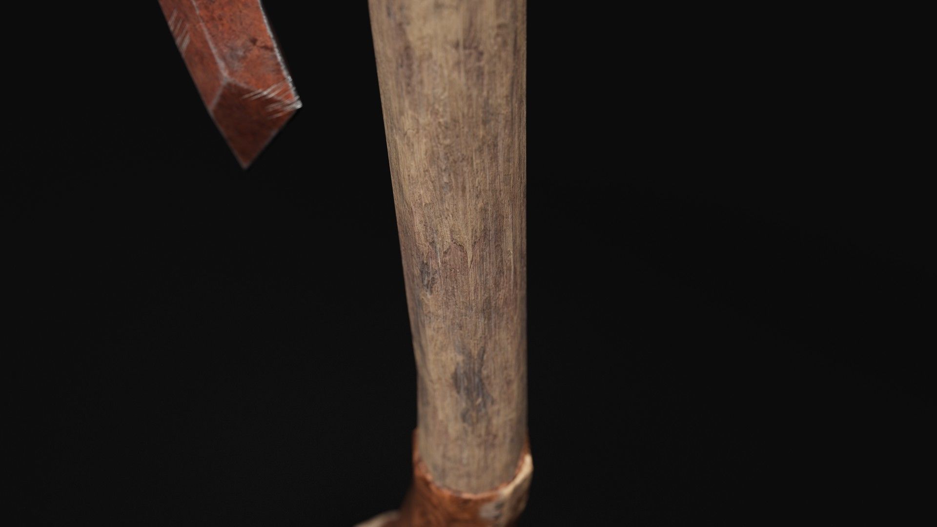 Medieval Axe Low-poly 3D model Low-poly 3D model_6