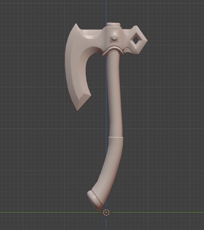 Medieval Axe Low-poly 3D model Low-poly 3D model_7