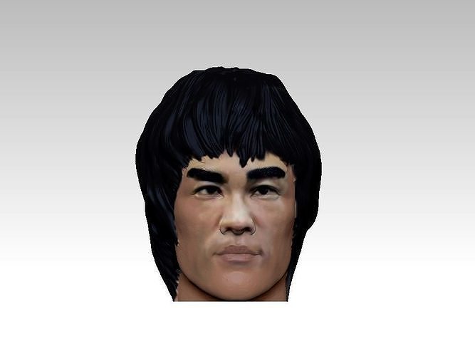 BRUCE LEE BUST 3DPRINT 3D model