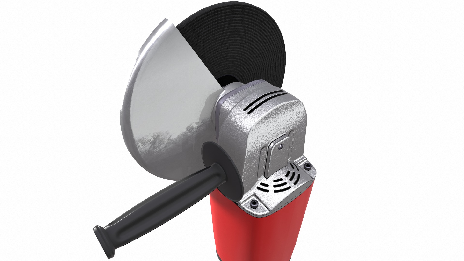 Angle Grinder Low Poly Low-poly 3D model_9
