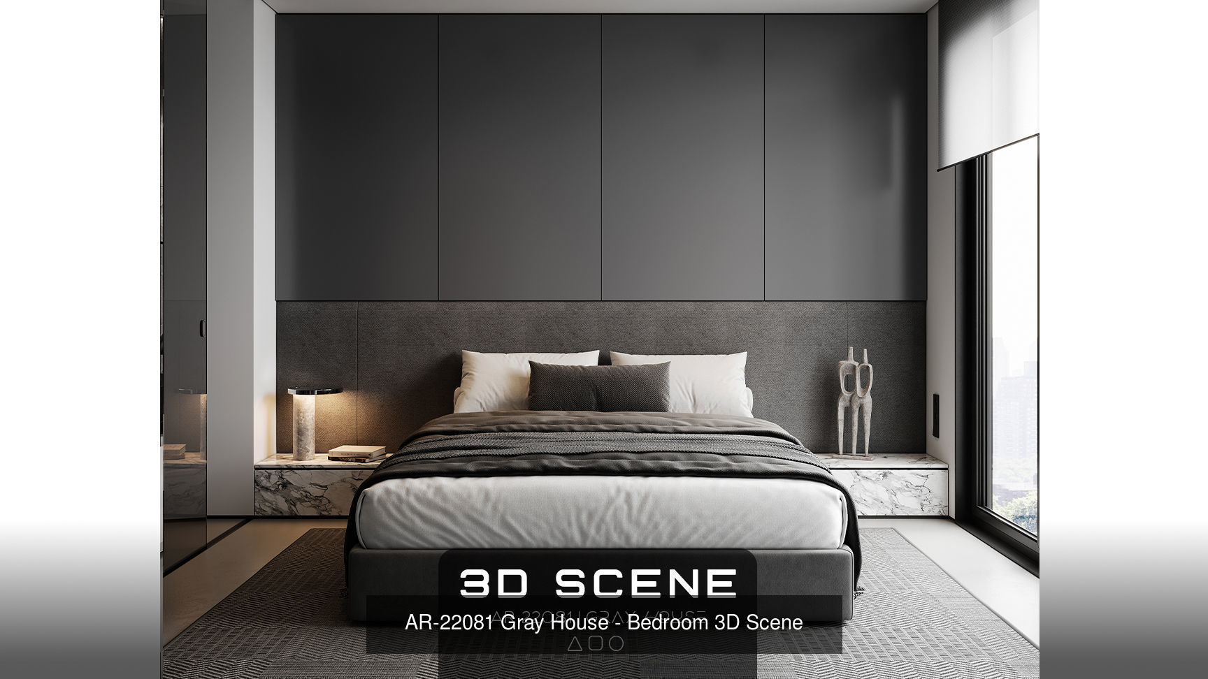 AR-22081 Gray House - Bundle 3D Scene 3D Model Collection_2