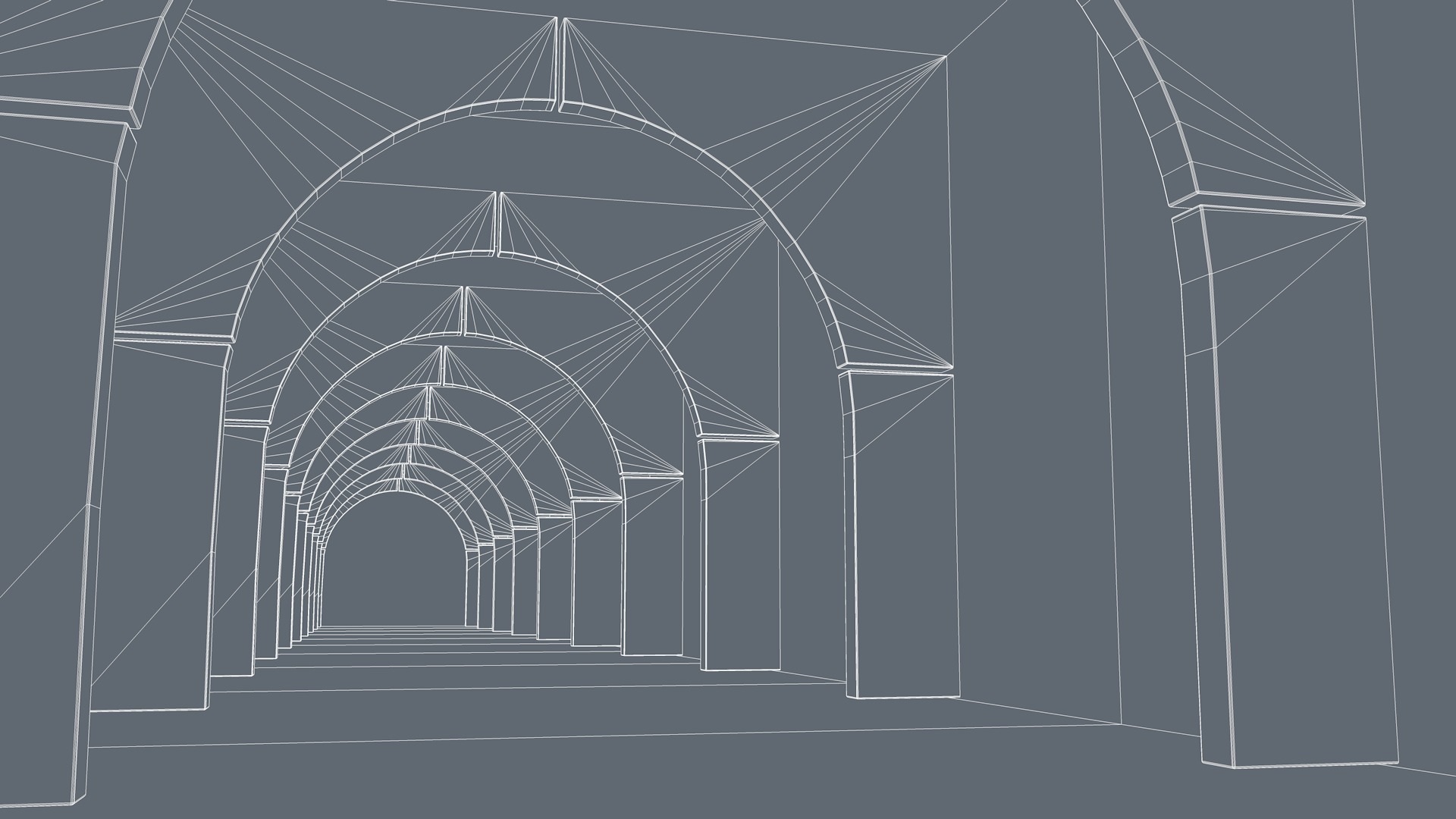 Sci Fi Hallway Interior 3D model_8