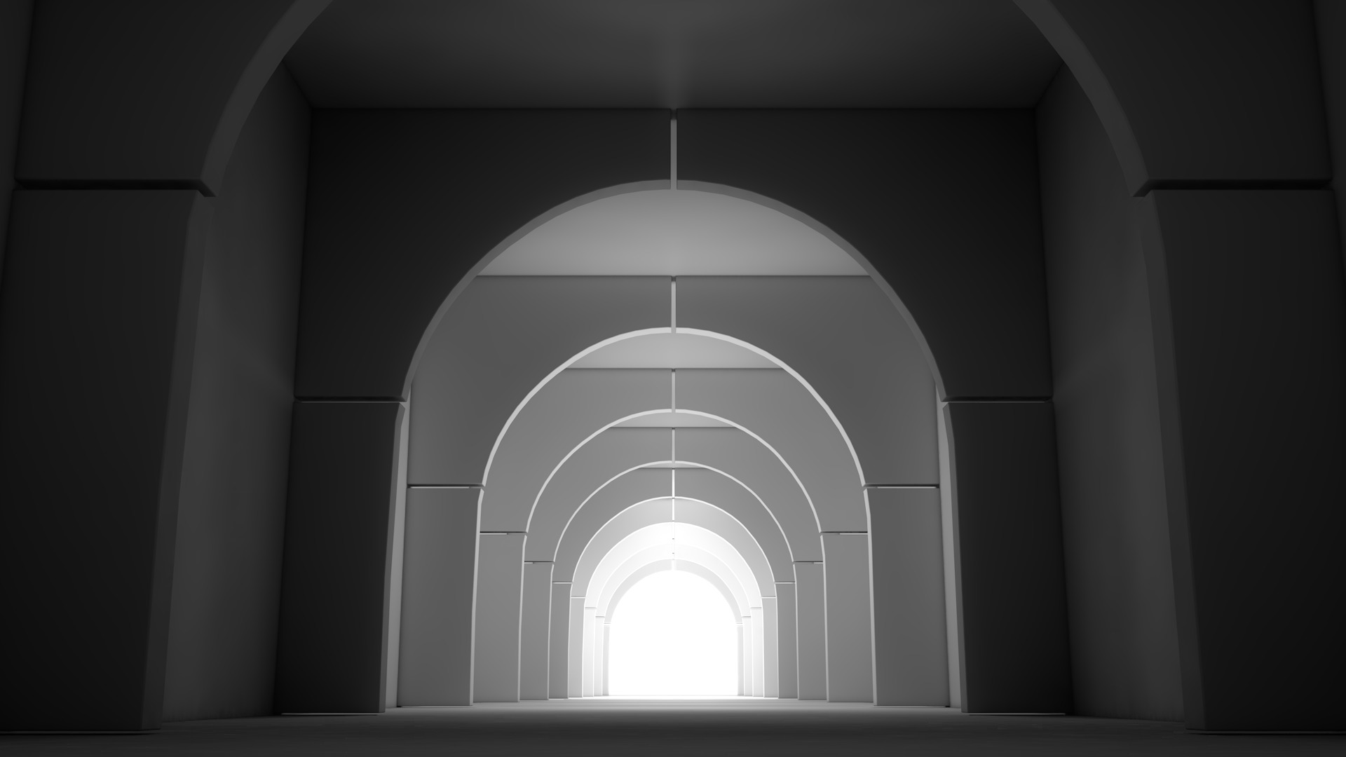 Sci Fi Hallway Interior 3D model_1