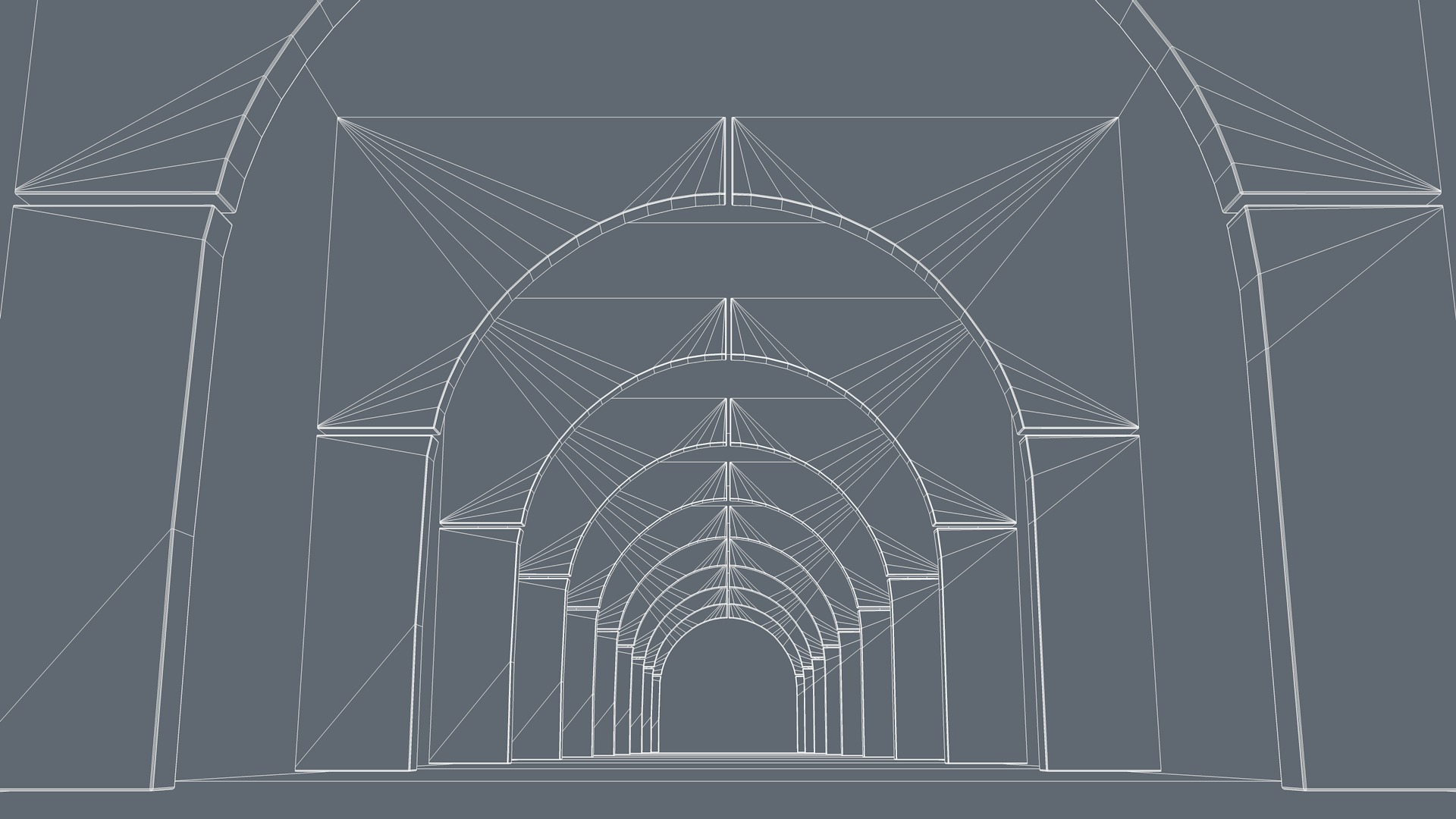 Sci Fi Hallway Interior 3D model_5