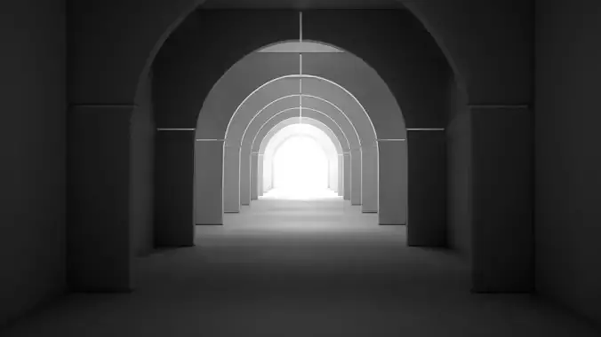 Sci Fi Hallway Interior