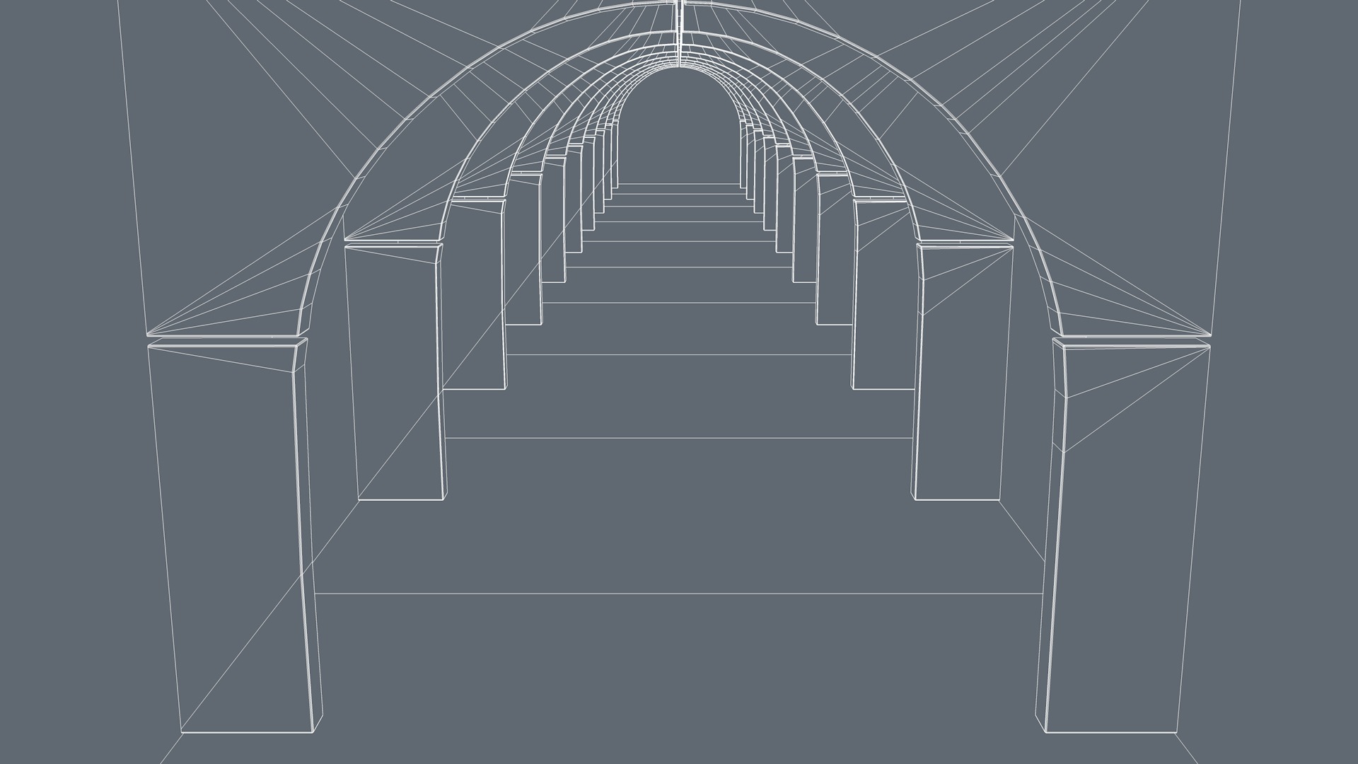 Sci Fi Hallway Interior 3D model_6