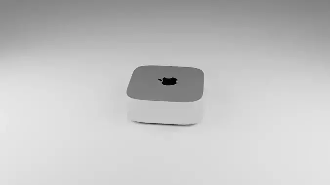 Realistic 3D Model of a Mac Mini Detailed Blender Project