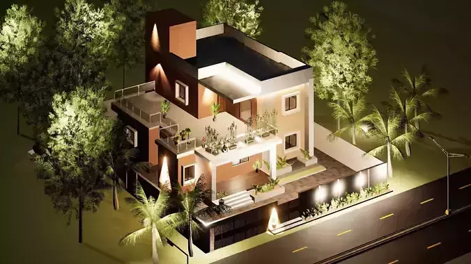Contemporary Bungalow Villa Design