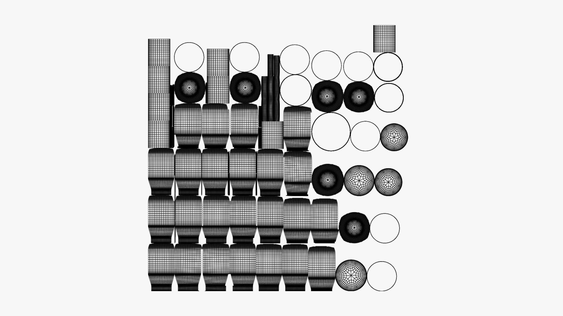 Basic Mayonnaise Jar - Geometry Only No Textures No Materials 3D model_6