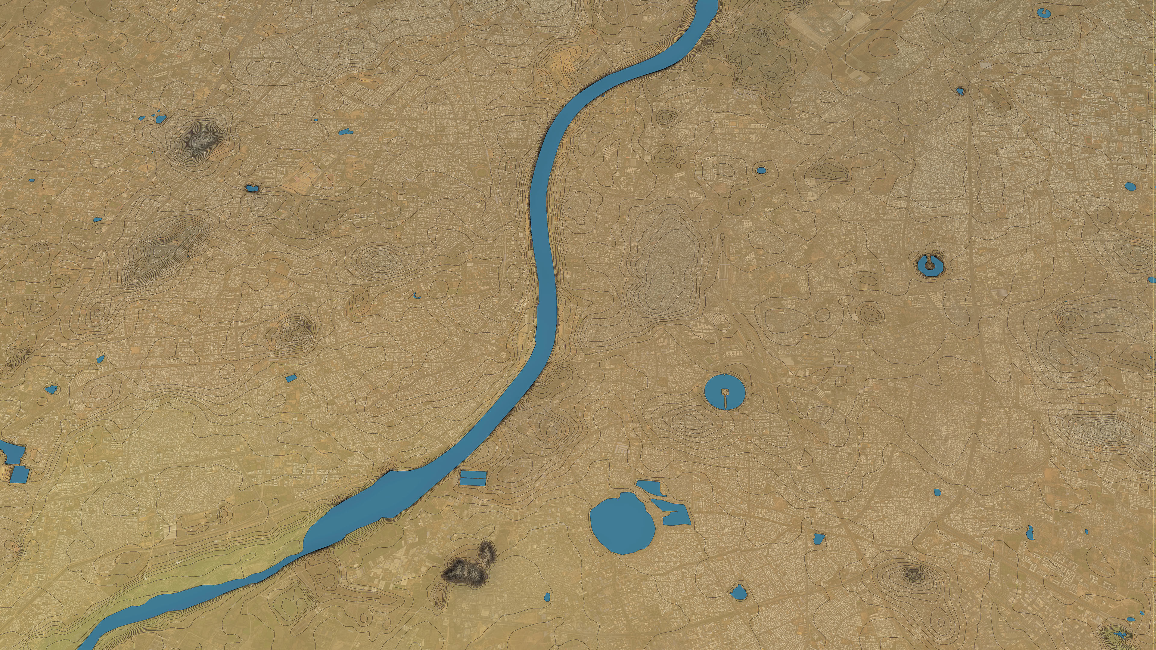 Ahmedabad - 3D City Topography Terrain 3D Model Collection_5