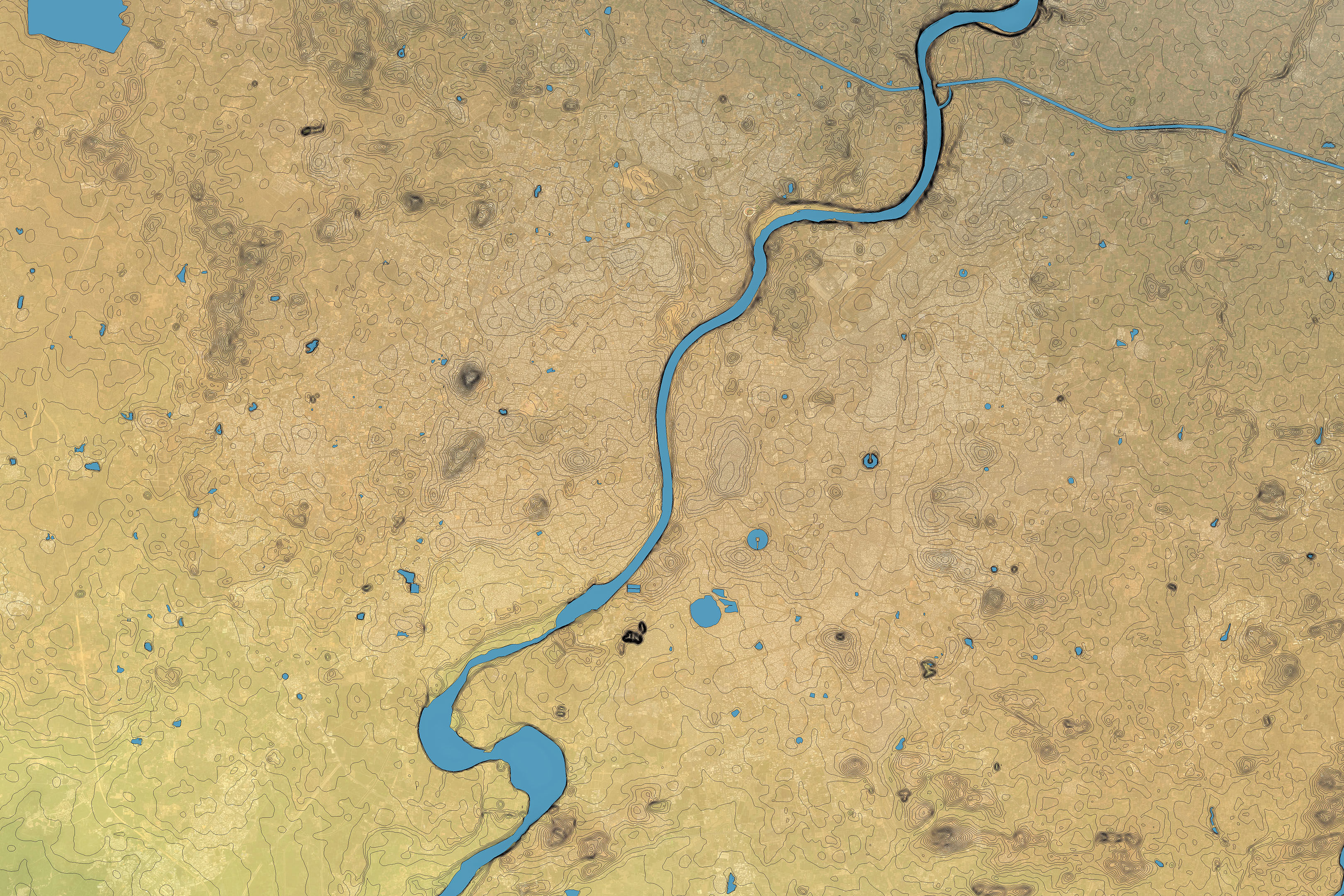 Ahmedabad - 3D City Topography Terrain 3D Model Collection_2