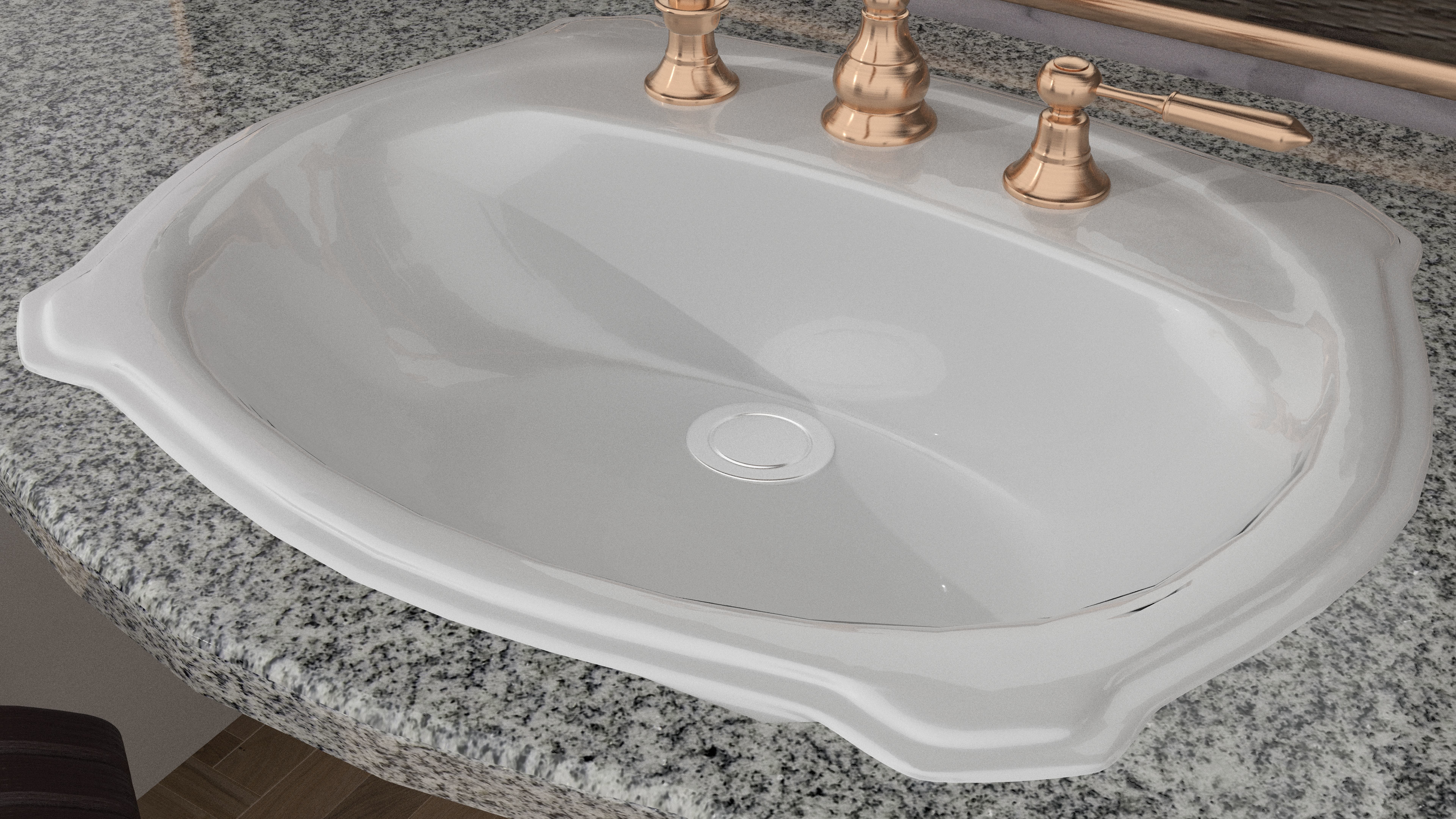 Barbershop Counter 3D model_6