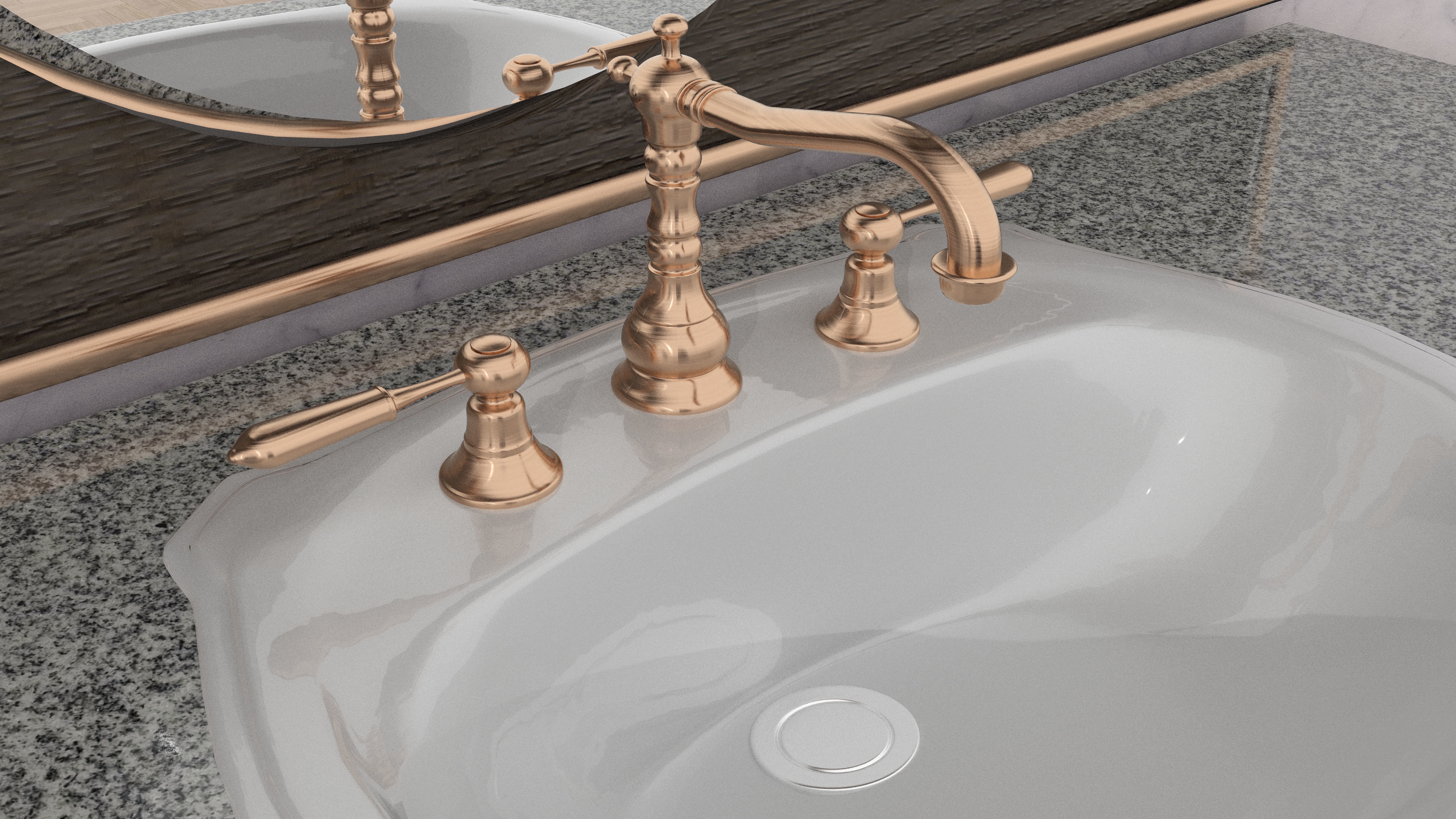 Barbershop Counter 3D model_3