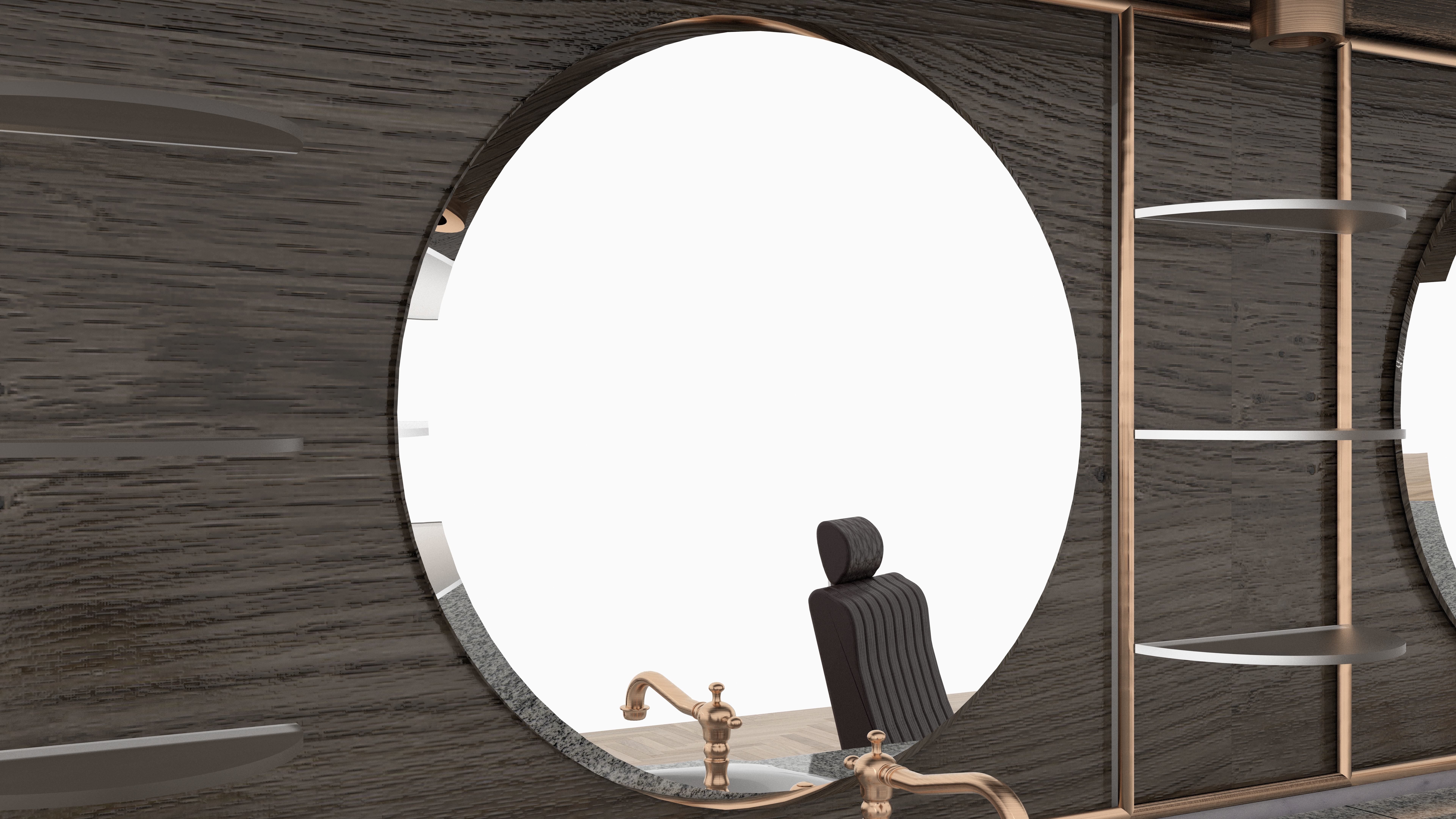 Barbershop Counter 3D model_7