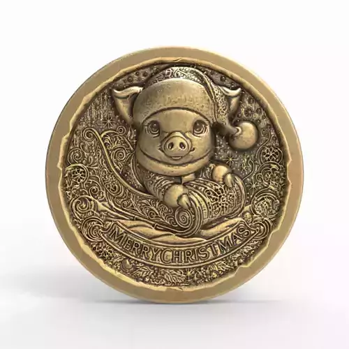 pig christmas decor  3D print model