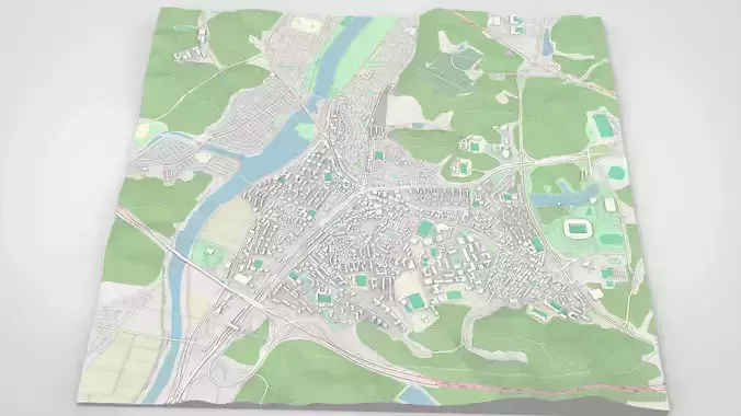 Cityscape Ulsan Republic of Korea 3D model