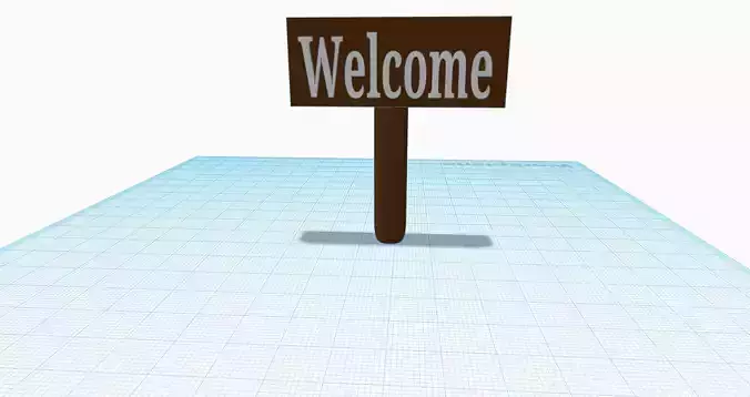 a basic welcome sign