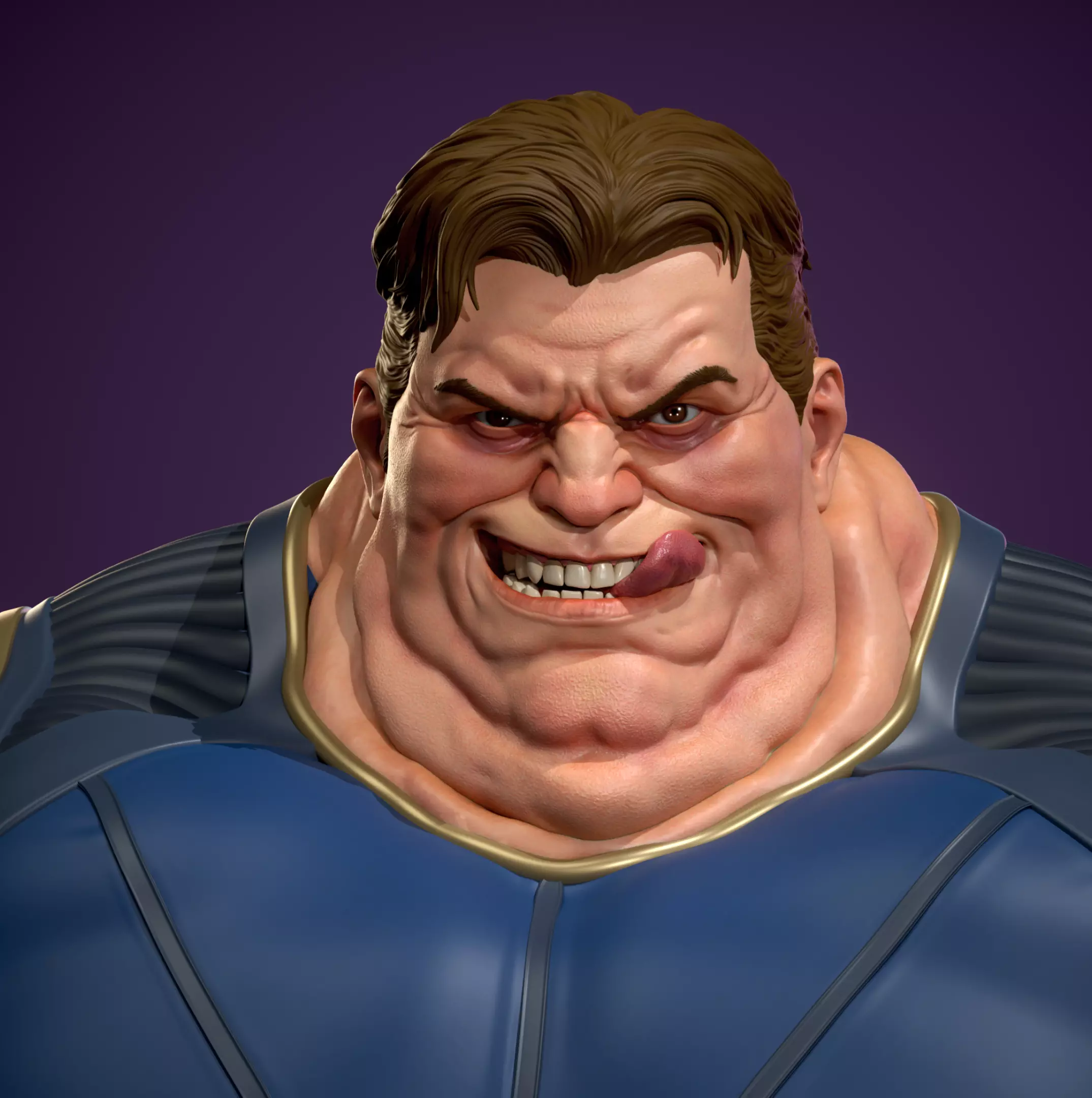 Blob X-Men stl file 3D print model_0