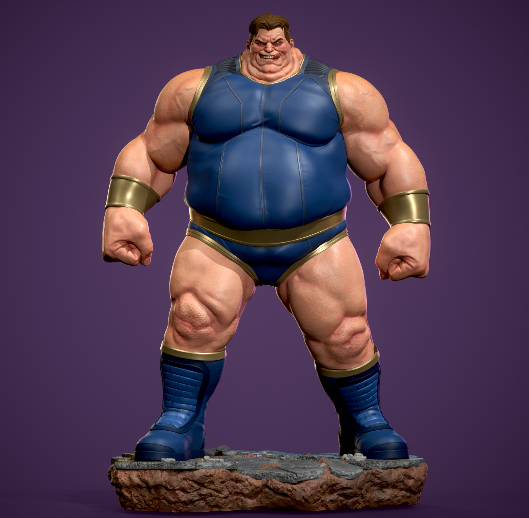 Blob X-Men stl file 3D print model_1