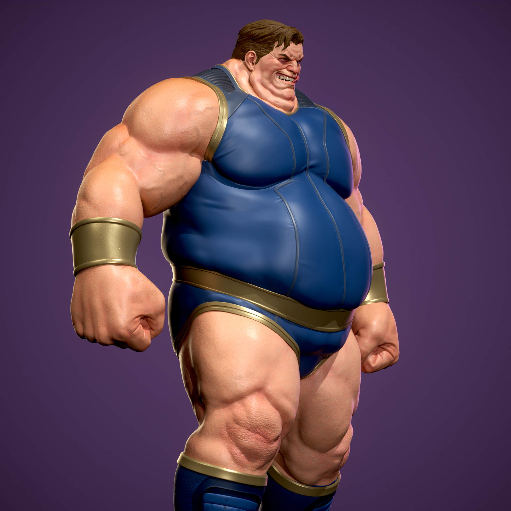 Blob X-Men stl file 3D print model_3