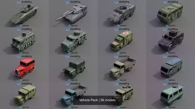 Vehicle Pack 3D Model Collection