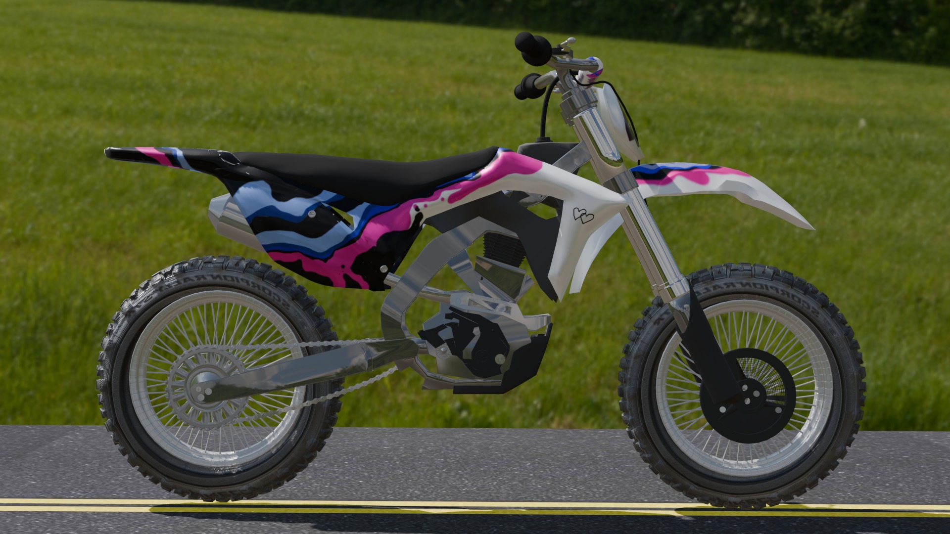 Motocross 3D model_1