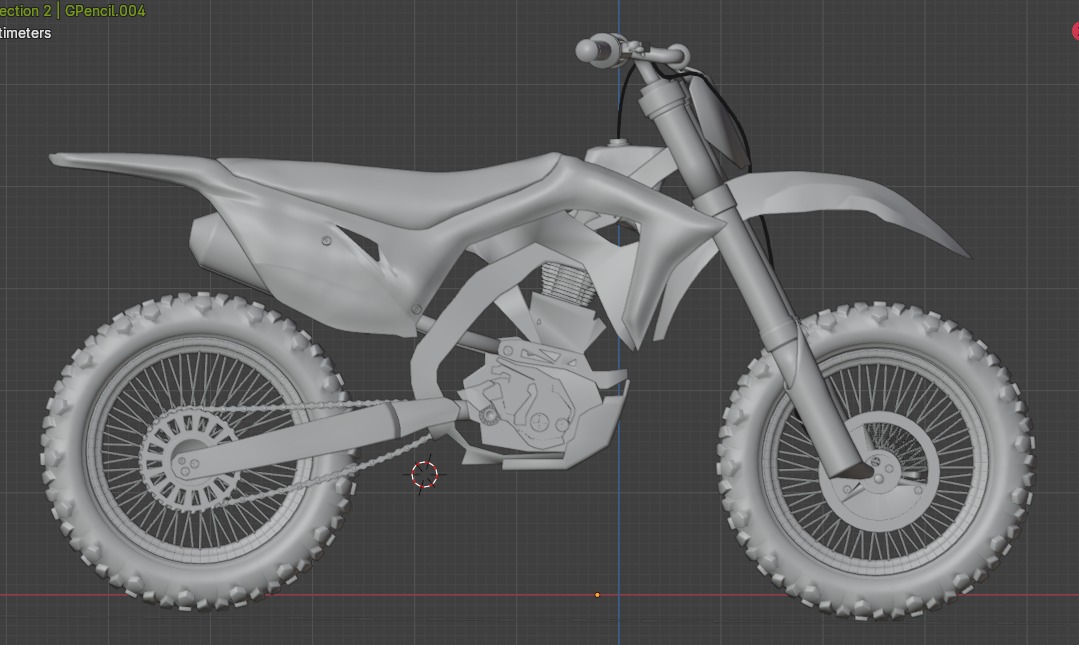 Motocross 3D model_2