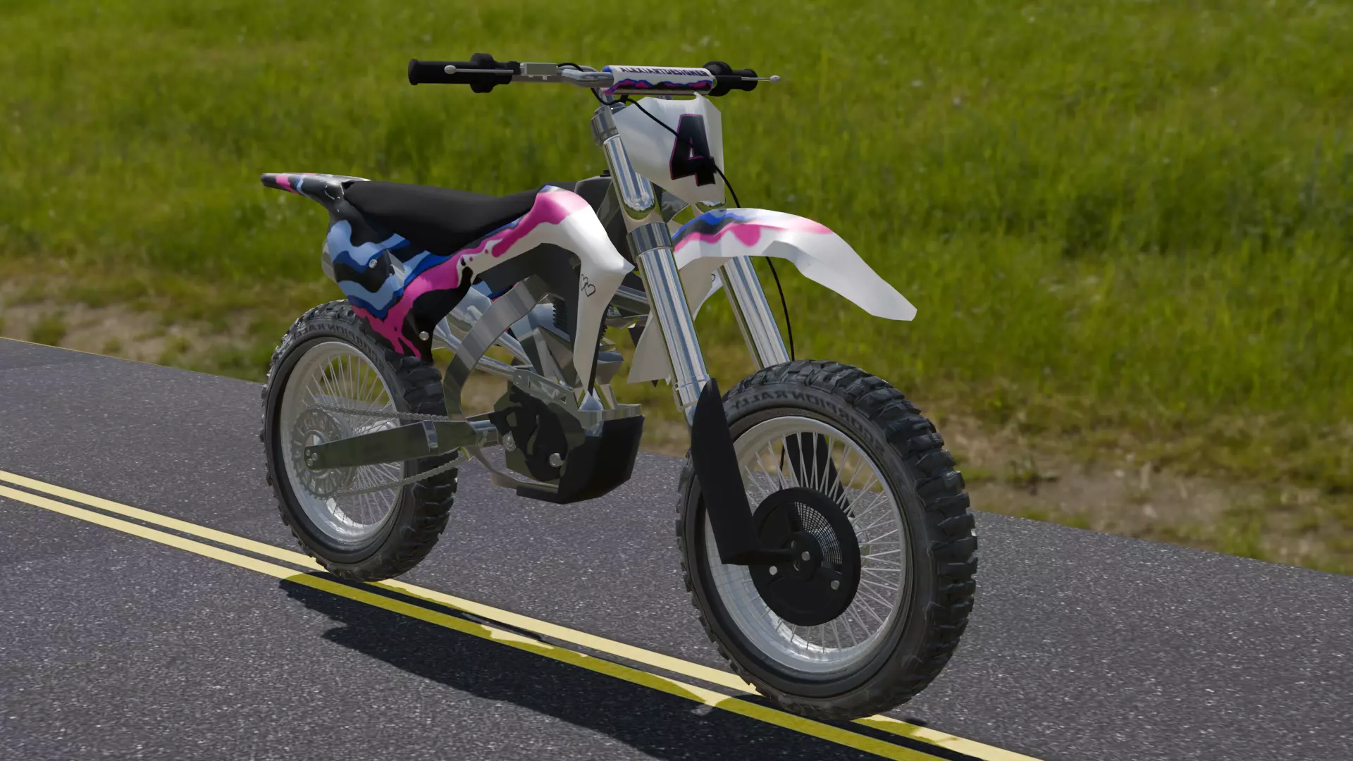Motocross 3D model_0