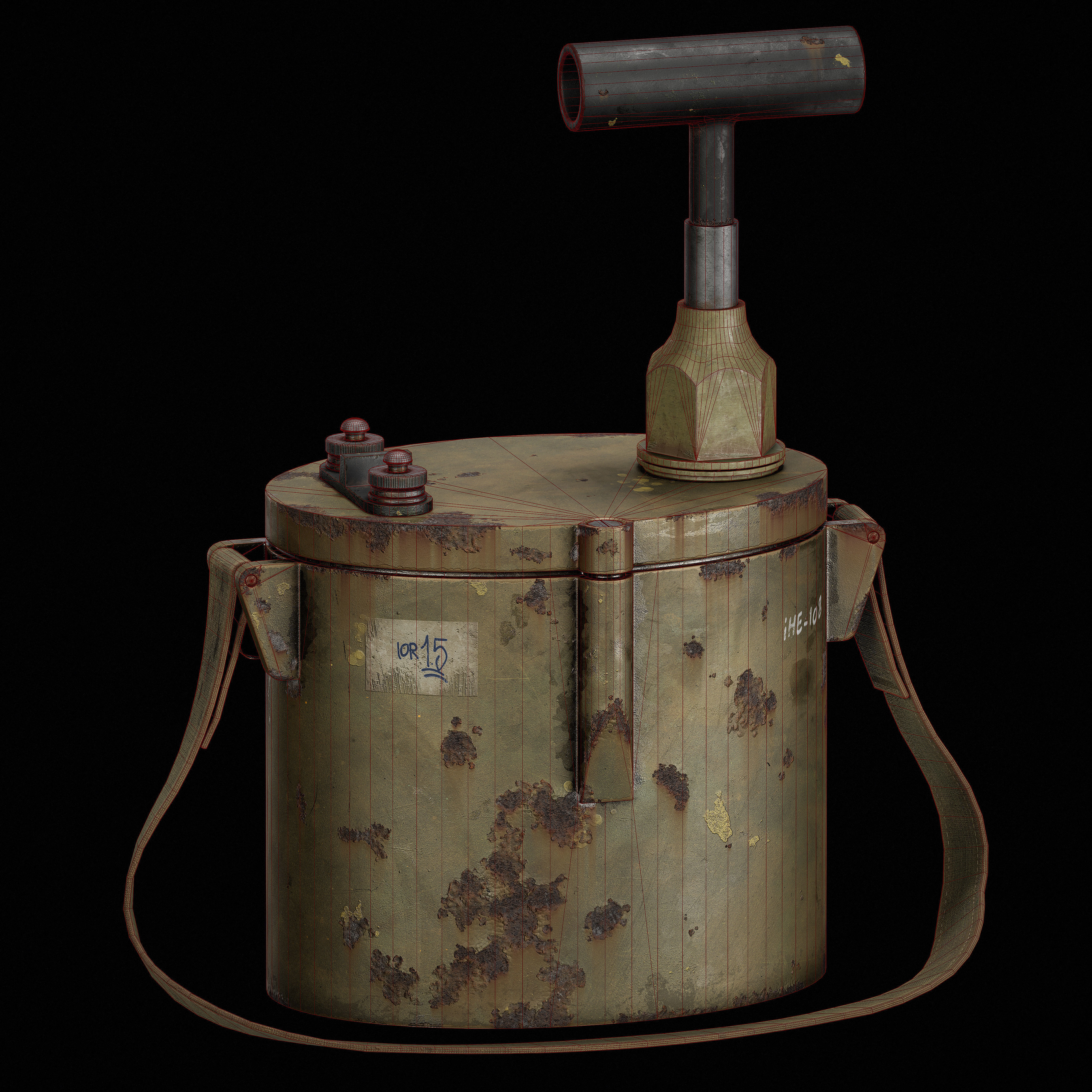 PM-2 Detonator Low-poly 3D model_6
