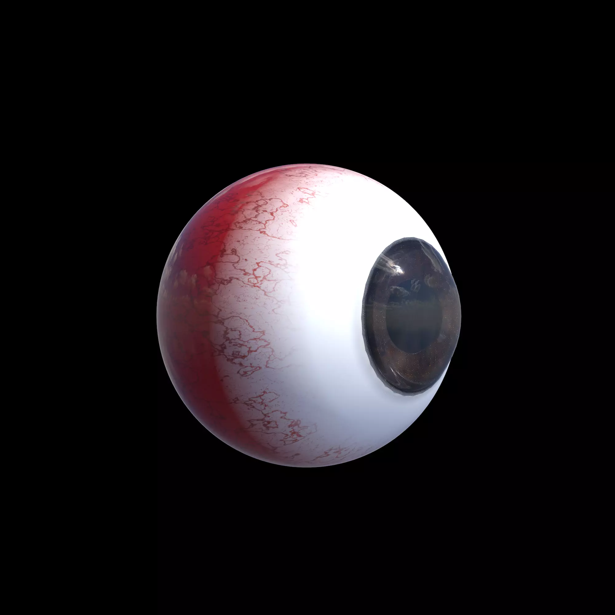 Human eye Free low-poly 3D model