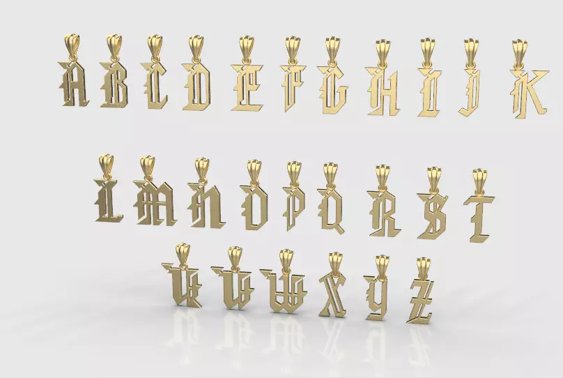 letter 3D print model