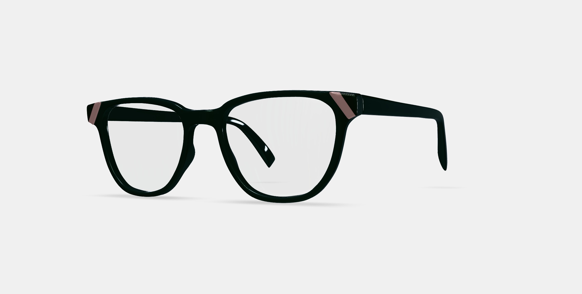 Gilmore Eyeglasses in Mangrove with Mojave Mauve 3D model_13