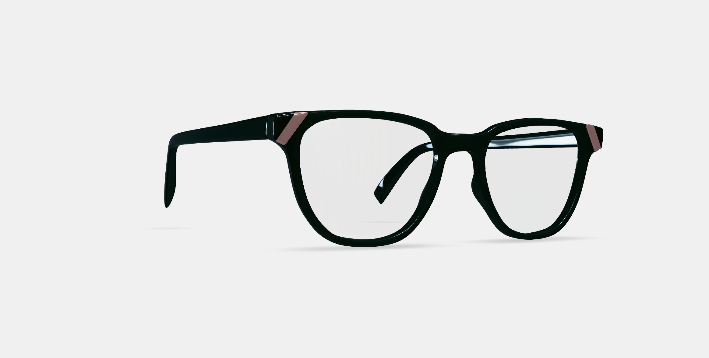 Gilmore Eyeglasses in Mangrove with Mojave Mauve 3D model_9