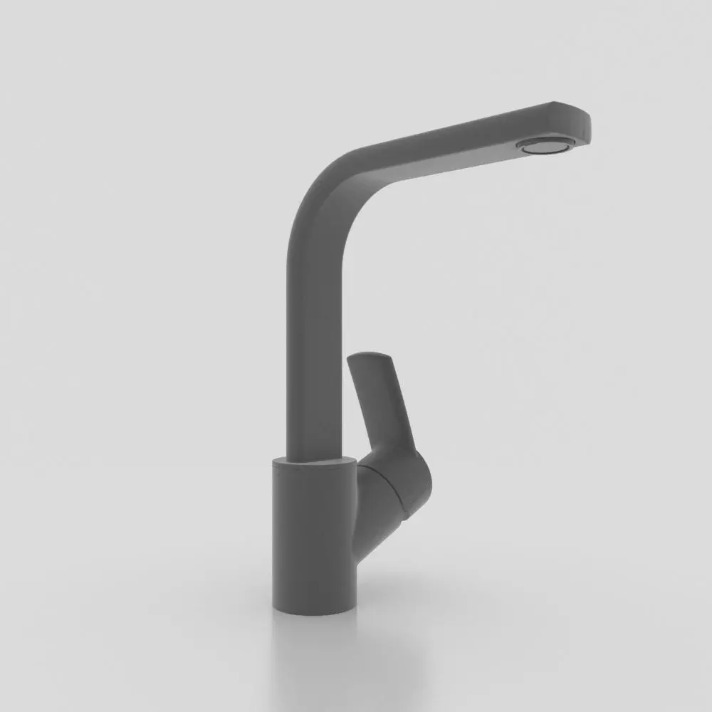 Printable Generic Kitchen Sink Mixer STL 3D model 3D print model_0