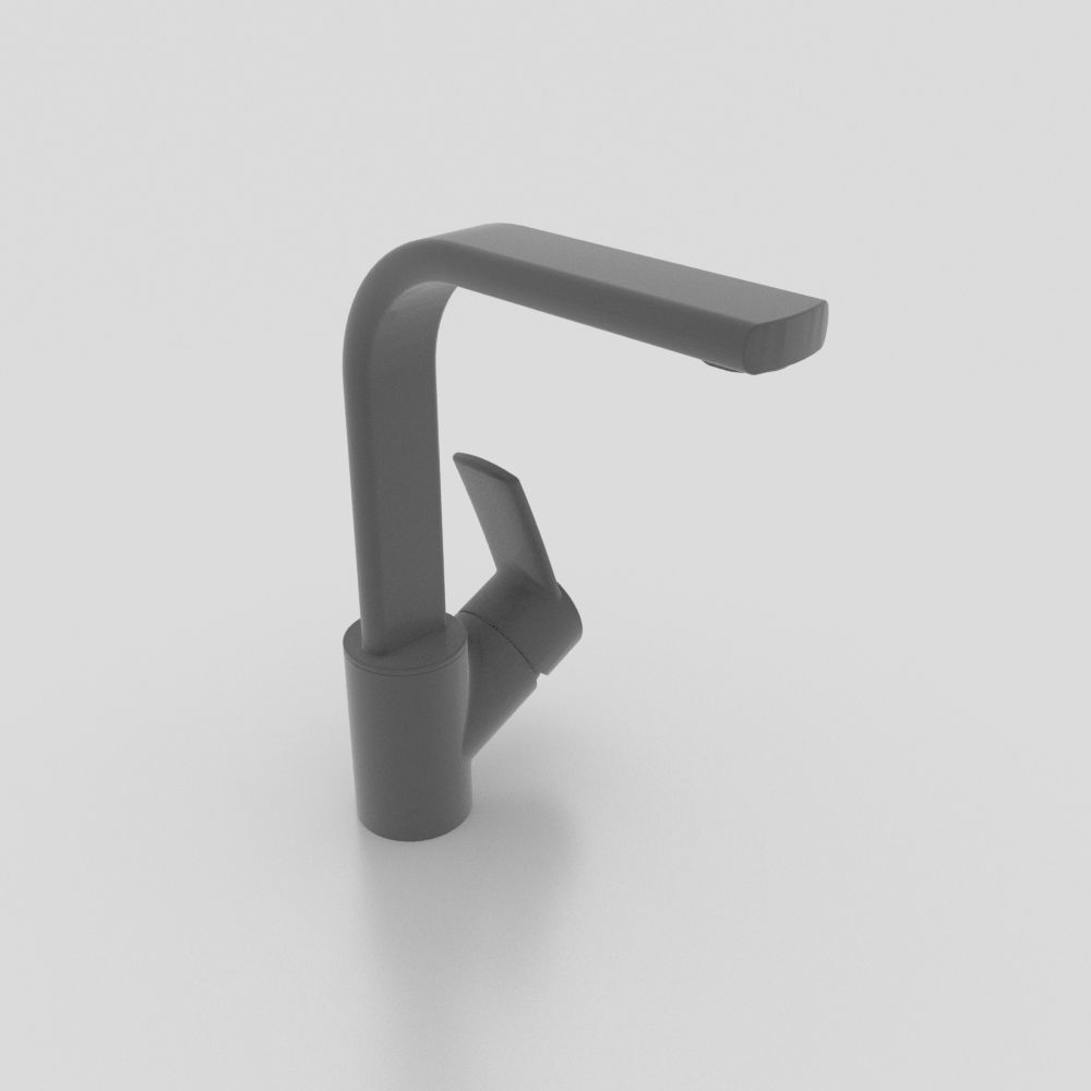 Printable Generic Kitchen Sink Mixer STL 3D model 3D print model_1