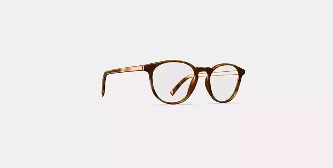 Butler Low Bridge Fit Eyeglasses in Butterscotch Tortoise